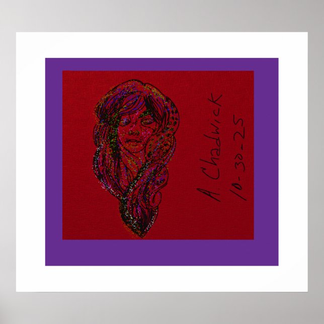 Victorian Era Dreamer Girl Poster (Frente)