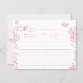 Victorian Floral | Borboletas | Cartões de receita