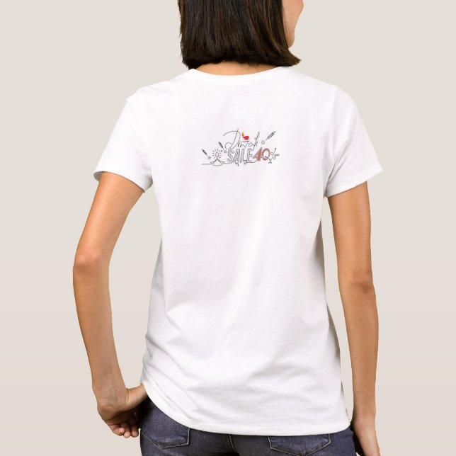 Vida ajustado, Feliz Camiseta Mulher Tee (Verso)