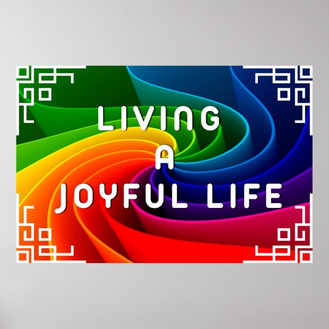 "Vida alegre" Poster de Wall art Positivo (Frente)