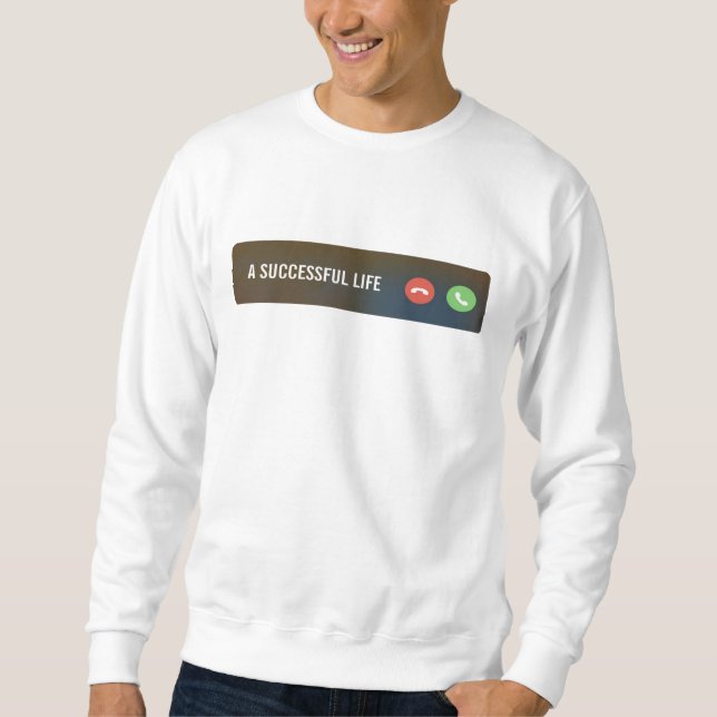 Vida bem-sucedida chamando de camiseta motivaciona (Frente)