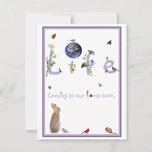 Vida: Chegando ao nosso convite para chás de frald (Frente)