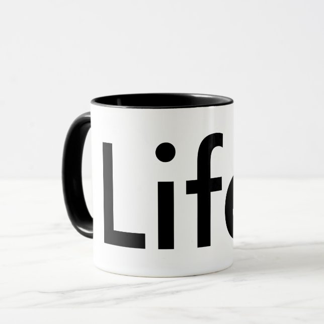 Vida chique moderna. | Caneca (Frente Esquerda)