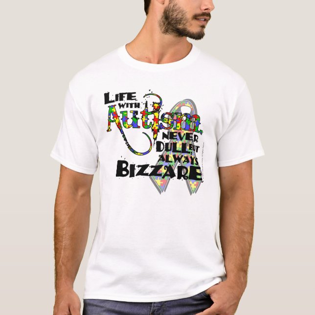Vida com a camisa do autismo T (Frente)