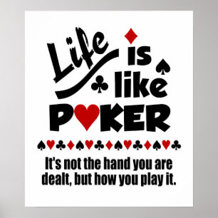 Vida Como poster Poker