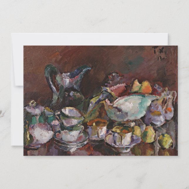 Vida contínua com copos de café | Anton Faistauer (Frente)