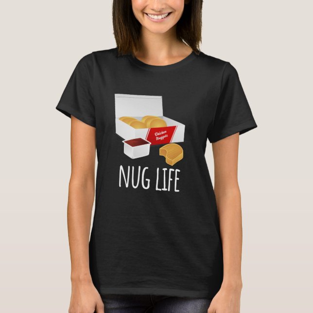 Vida de Nug - camisa das pepitas de galinha (Frente)