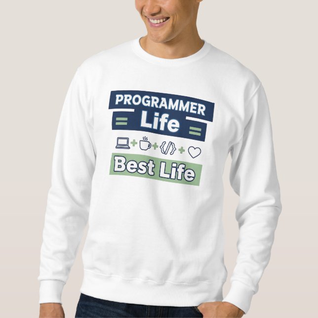 Vida de Programador = Melhor Vida – Camiseta Diver (Frente)