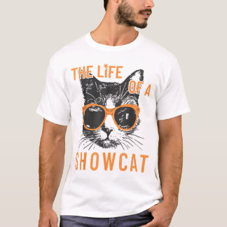 Vida de uma camisa de gato engraçada do showcat