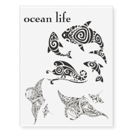 vida do oceano muita tatuagem provisório