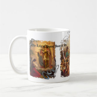 Vida do santo Joana da caneca de café do arco