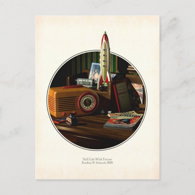 Vida Estática com Cartão Postal Futuro (Frente)