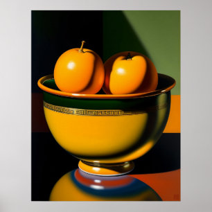 Vida Estática com Fruta - Impressão de Arte Canvas