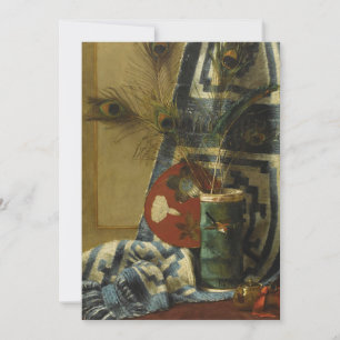 Vida Estática com Penas de Peacock