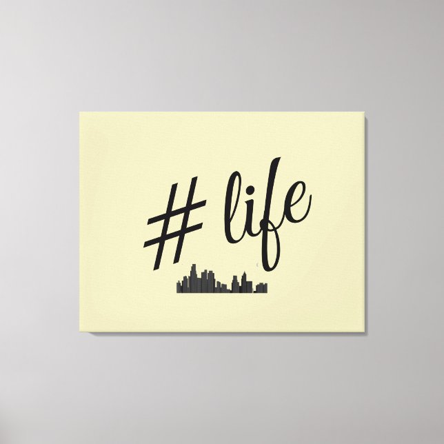 #vida estendeu canvas para amantes da vida urbana (Frente)