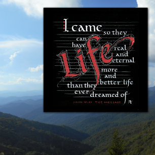 VIDA MAIS ABUNDANTE REAL E MELHOR Poster