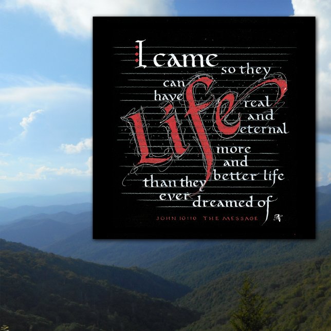 VIDA MAIS ABUNDANTE REAL E MELHOR Poster (Criador carregado)