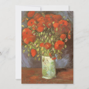 Vida-morta de Vincent van Gogh Vaso com Papoulas V