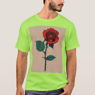 Vida na Bloom - Camiseta de Estêncil Rosa minimali