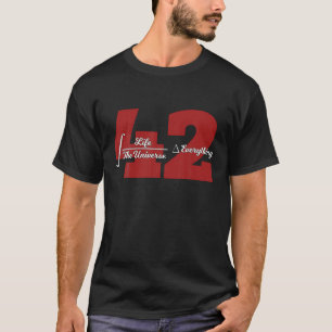 Vida O Universo Tudo 42 Equação T Camisa