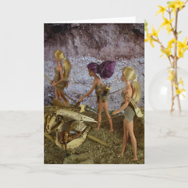 Vida Pré-Histórica. Cartão (Flor Amarela)