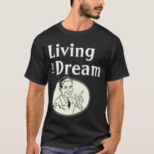 Vida retro o t-shirt escuro ideal