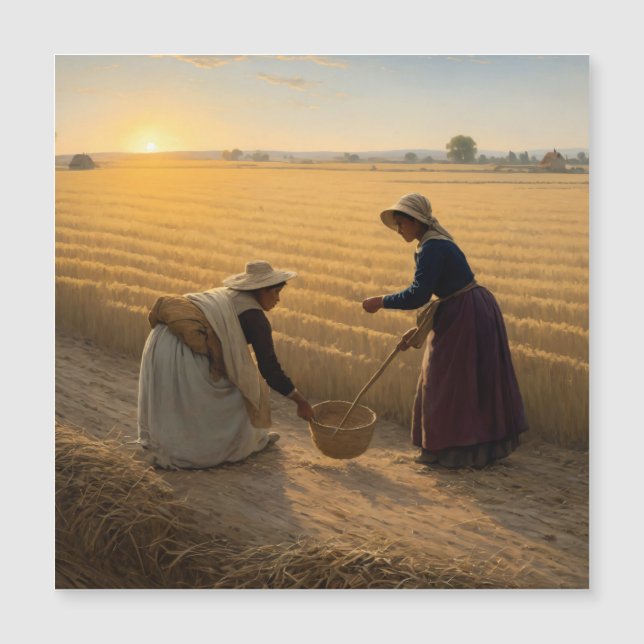 Vida Rural: Mulheres Camponesas Fazendo Sementes (Frente)