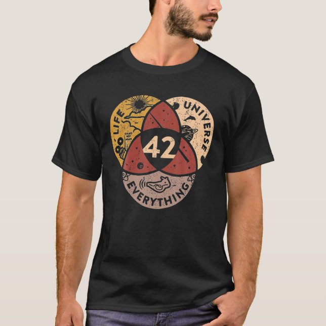 Vida Universo Tudo 42 Responde À Camisa Da Vida (Frente)
