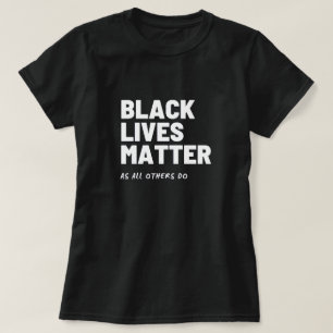 Vidas Negras importam a camiseta feminina