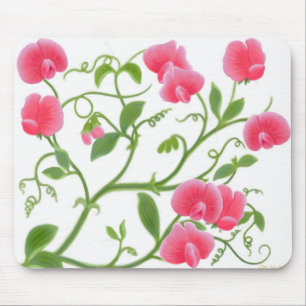 Videira Mousepad da flor da ervilha doce