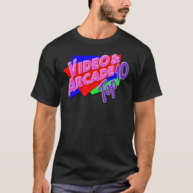 Vídeo &amp; Arcade Top 10 Classic T-Shirt (Frente)