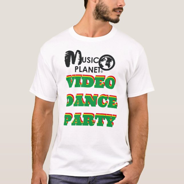 VIDEO DANCE FTY TV Camisa básica de homem (Frente)