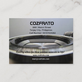 Videografia - cartão de visita video