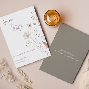 Vidraça Floral Guardar O Cartão De Data