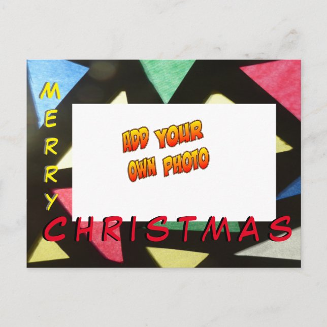 Vidro congelado ADICIONE O SEU Cartão Postal FOTO (Frente)