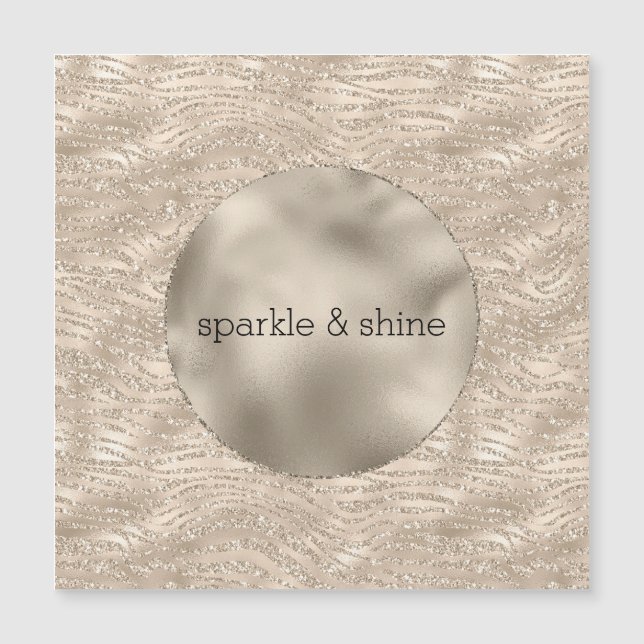 Vidro de Impressão de Zebra com Largura de Champan (Frente)