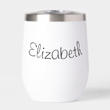 Vidro de Vinho Sem Estêncil Personalizável Elegíve