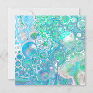 Vidro do mar personalizado azul e verde