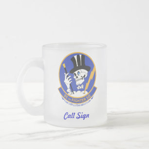 Vidro Jateado 95th Sinal feito sob encomenda da caneca de café