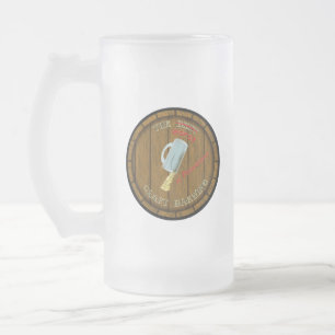 Vidro Jateado A caneca a mais má da fabricação de cerveja
