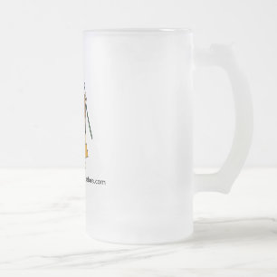 Vidro Jateado A caneca de cerveja da caverna do homem