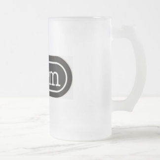 Vidro Jateado A caneca de cerveja do logotipo da norma