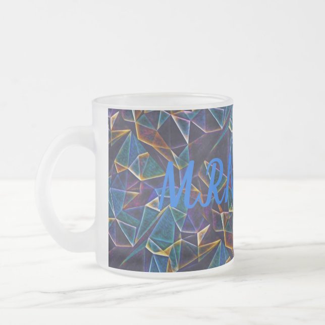 Vidro Jateado Bolhas quebradas de café caneca (Esquerda)