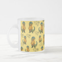 Caneca de Café com Estampa Divertida de Crocodilo