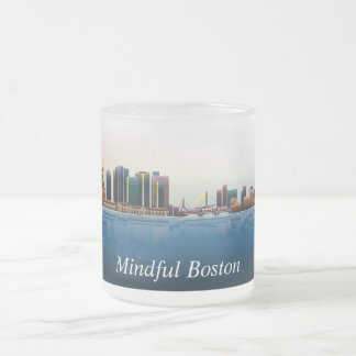 Vidro Jateado Caneca de café consciente de Boston