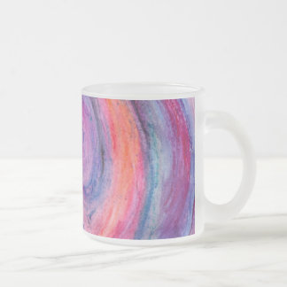 Vidro Jateado Caneca de Café de Arte Abstrata