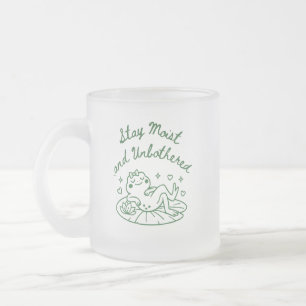 Vidro Jateado Caneca de Café de Rã Engraçada Presente