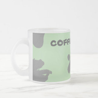 Vidro Jateado caneca de café e caneca