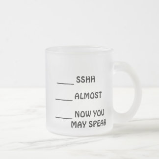 Vidro Jateado Caneca de café engraçada para bebedores sérios do