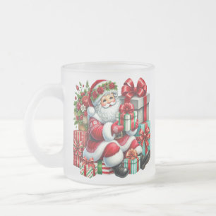 Vidro Jateado Caneca de Café Natalina Geada